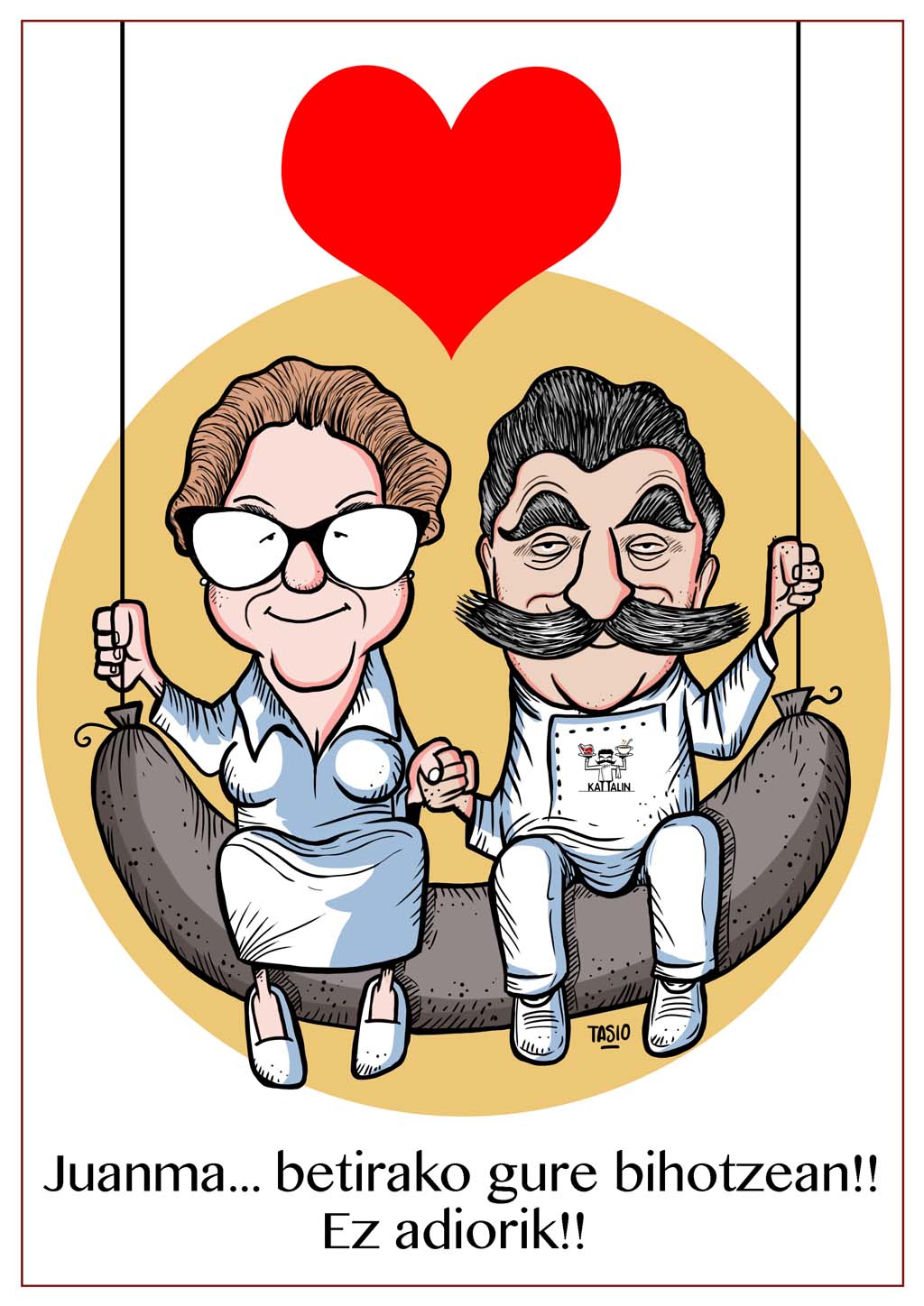 CARICATURA JUANMA ARANTXA