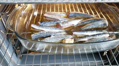 Sardinas al horno